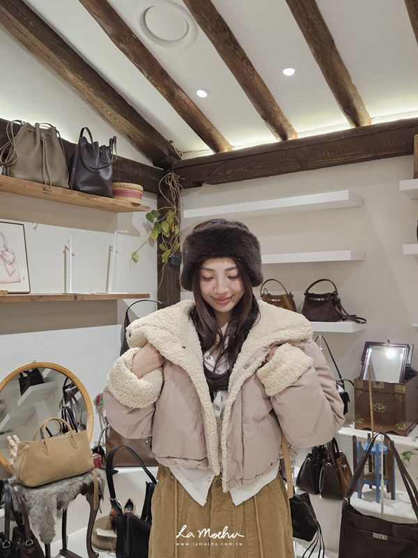 鋪棉壓釦羔羊毛外套(兩面穿)(闆娘.花花清單)